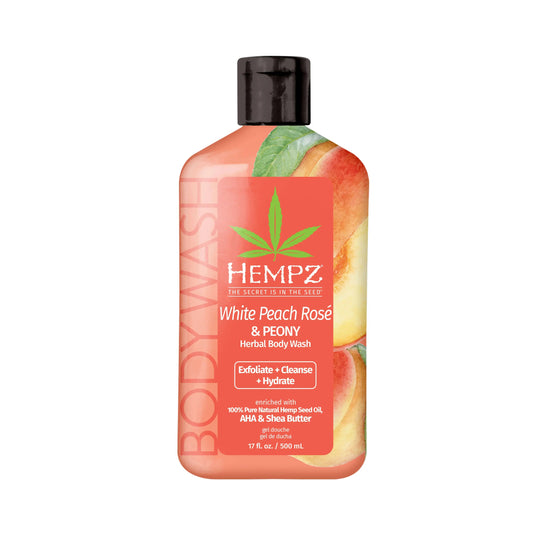 White Peach Rose & Peony Herbal Body Wash