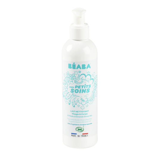 Beaba Organic Face and Body Cleansing Milk with Sweet Almond Oil